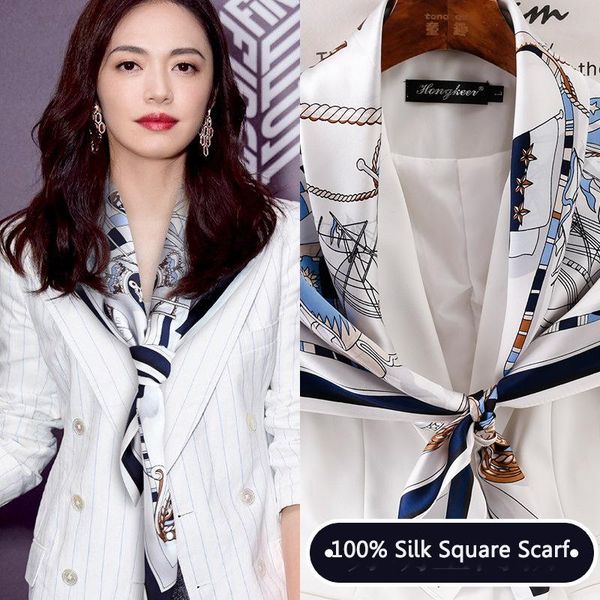 real silk square scarf women fashion soft printed elegant natural silk scarf for ladies hijab head foulard femme 90 cm, Blue;gray
real silk square scarf women fashion soft printed elegant natural silk scarf for ladies hijab head foulard femme 90 cm, Blue;gray