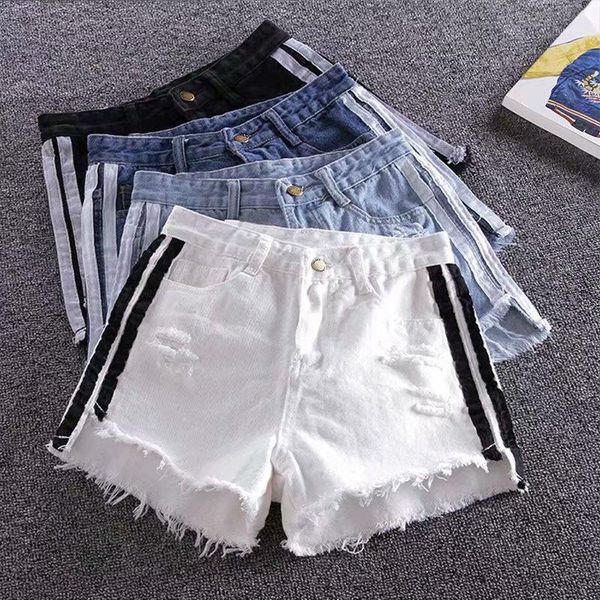 all matched summer high waist denim shorts women fur-lined frayed holes casual loose ladies fashion short jeans1, White;black
all matched summer high waist denim shorts women fur-lined frayed holes casual loose ladies fashion short jeans1, White;black