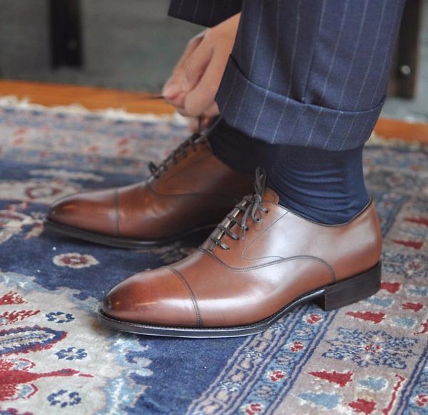 british style men formal dress shoes handmade male oxfords fashion 2020, Black