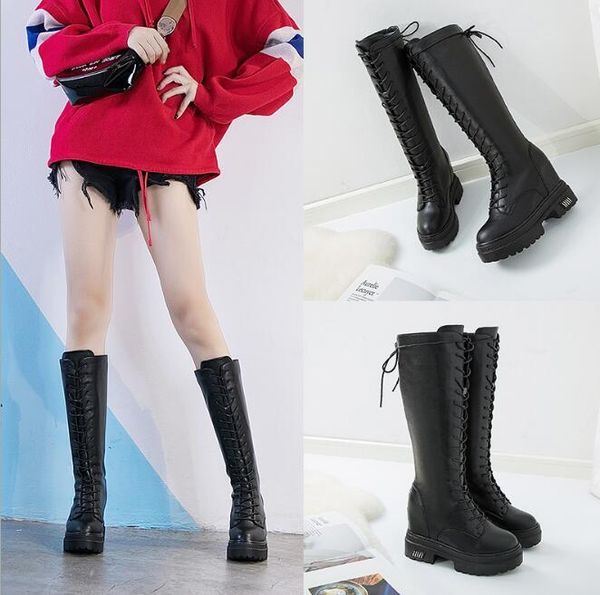 women breathable elegant fashion lace-up pu warm boots shose cancise pumps winter soft and comfortable wedges women casual boots, Black
women breathable elegant fashion lace-up pu warm boots shose cancise pumps winter soft and comfortable wedges women casual boots, Black