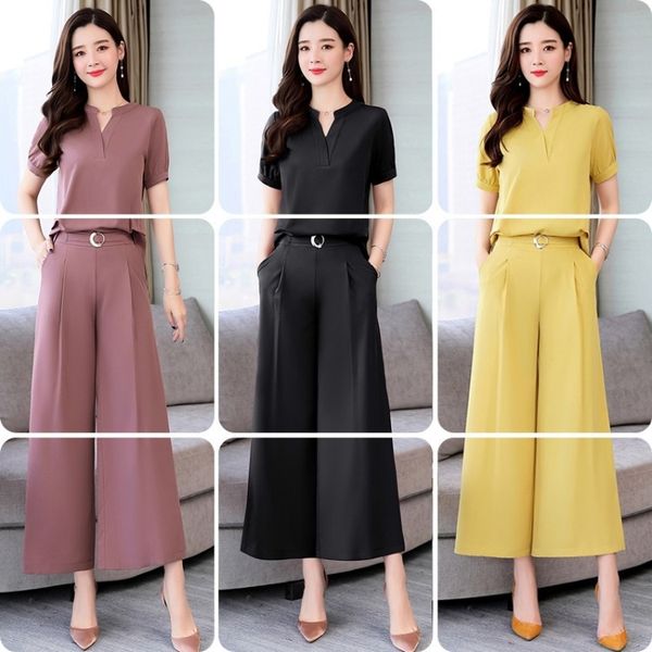 chiffon drop-like wide-leg women's western style summer 2019 suit pants suitjumpsuitnew high waist drop-like one-piece pants skirt two, Gray
chiffon drop-like wide-leg women's western style summer 2019 suit pants suitjumpsuitnew high waist drop-like one-piece pants skirt two, Gray