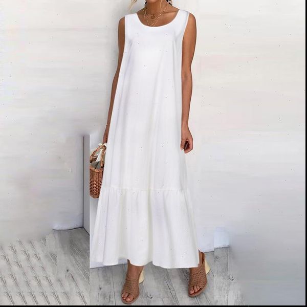 2021 maxi long dress fashion women summer sundress cotton ruffles casual loose sleeveless party vestidos mujer plus size, Black;gray
2021 maxi long dress fashion women summer sundress cotton ruffles casual loose sleeveless party vestidos mujer plus size, Black;gray