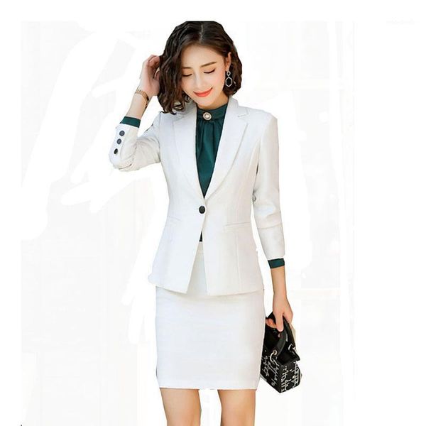2019 women office lady single breasted work suit female business blazer jacket+ elegant skirt 2 pieces formal uniform1, White;black
2019 women office lady single breasted work suit female business blazer jacket+ elegant skirt 2 pieces formal uniform1, White;black