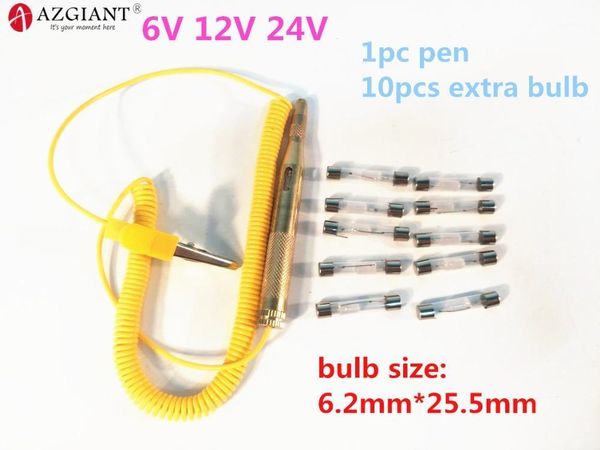 car light lamp voltage test automotive copper circuit test pen electrician line repair tool 6v12v 24v with spring cable led bulb1
car light lamp voltage test automotive copper circuit test pen electrician line repair tool 6v12v 24v with spring cable led bulb1