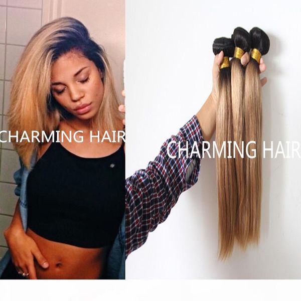 new style #1b #27 honey blonde dark root straight ombre 2 tone colored virgin brazilian humn hair weave bundles, two tone hair, Black
new style #1b #27 honey blonde dark root straight ombre 2 tone colored virgin brazilian humn hair weave bundles, two tone hair, Black