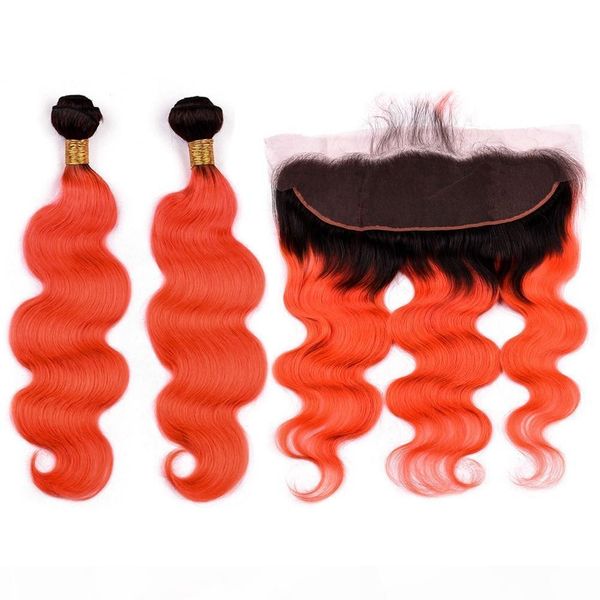 #1b orange ombre indian human hair 2bundles with frontal body wave ombre orange human hair weaves 2tone hair wefts with 13x4 lace frontal, Black;brown
#1b orange ombre indian human hair 2bundles with frontal body wave ombre orange human hair weaves 2tone hair wefts with 13x4 lace frontal, Black;brown