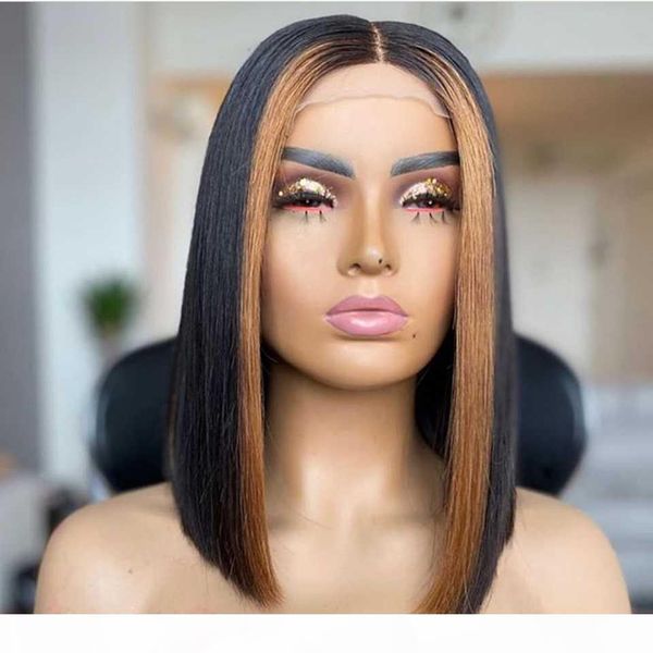 4x4 m straight bob wig ombre highlight wig 150% lace front human hair wigs for black women brazilian remy hair lace closure, Black;brown
4x4 m straight bob wig ombre highlight wig 150% lace front human hair wigs for black women brazilian remy hair lace closure, Black;brown