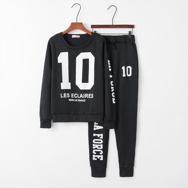 number 10 2020 new design fashion suit set women tracksuit two piece style outfit sweatshirt sport wear, Gray 
number 10 2020 new design fashion suit set women tracksuit two piece style outfit sweatshirt sport wear, Gray