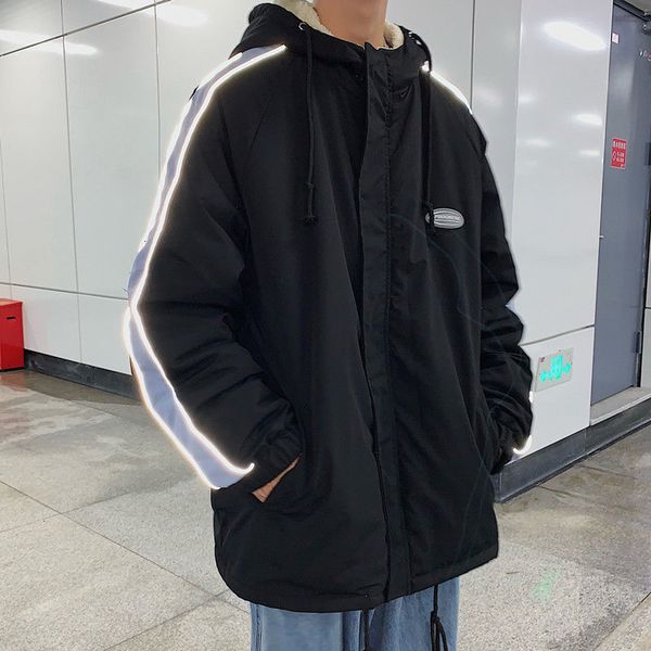 2021 new winter new men's thickened warm parkas woman casual coats korean streetwear man fashion clothing xbr2, Black
2021 new winter new men's thickened warm parkas woman casual coats korean streetwear man fashion clothing xbr2, Black