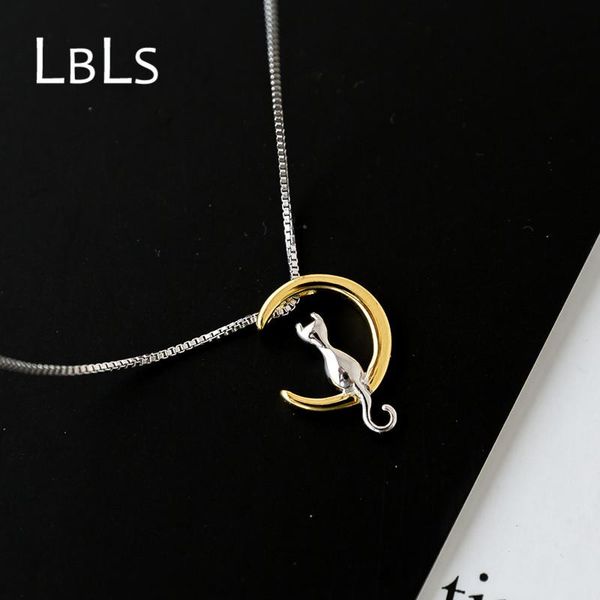 pendant necklaces lbls genuine 925 sterling silver cat moon necklace gold color & pendants for women girls cute collares gifts
pendant necklaces lbls genuine 925 sterling silver cat moon necklace gold color & pendants for women girls cute collares gifts