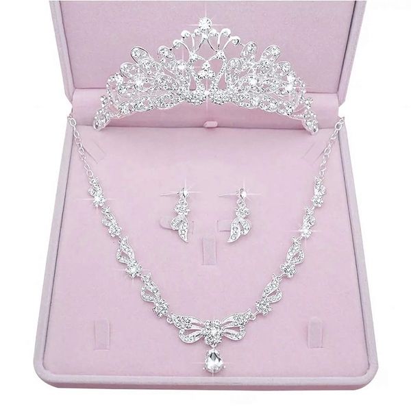 bridal jewelry set bride crystal rhinestone tiaras crown earrings necklace sets for prom party wedding dress 201222, Slivery;crystal
bridal jewelry set bride crystal rhinestone tiaras crown earrings necklace sets for prom party wedding dress 201222, Slivery;crystal