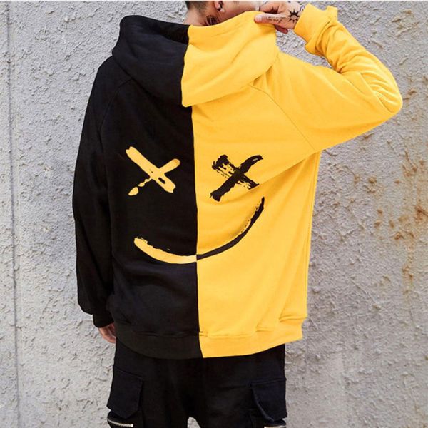New trendy brand sweater male clown smiley face printed sweater coat zipper cardigan hooded sweater, Black
New trendy brand sweater male clown smiley face printed sweater coat zipper cardigan hooded sweater, Black