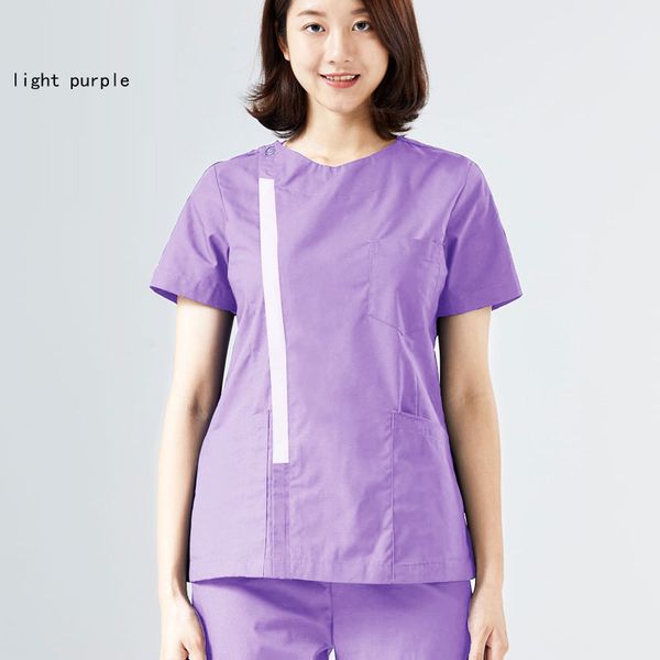 zipper opening scrub women uniforms short sleeve scrub coat round collar side opening nursing workwear cotton scrubs, White
zipper opening scrub women uniforms short sleeve scrub coat round collar side opening nursing workwear cotton scrubs, White