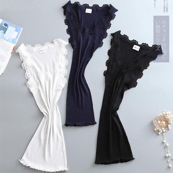 4 colors 20% cotton 80% nature silk ladies fashion lace vest slim elegant camisoles high elastic bottoming female tanks1, Black;white
4 colors 20% cotton 80% nature silk ladies fashion lace vest slim elegant camisoles high elastic bottoming female tanks1, Black;white