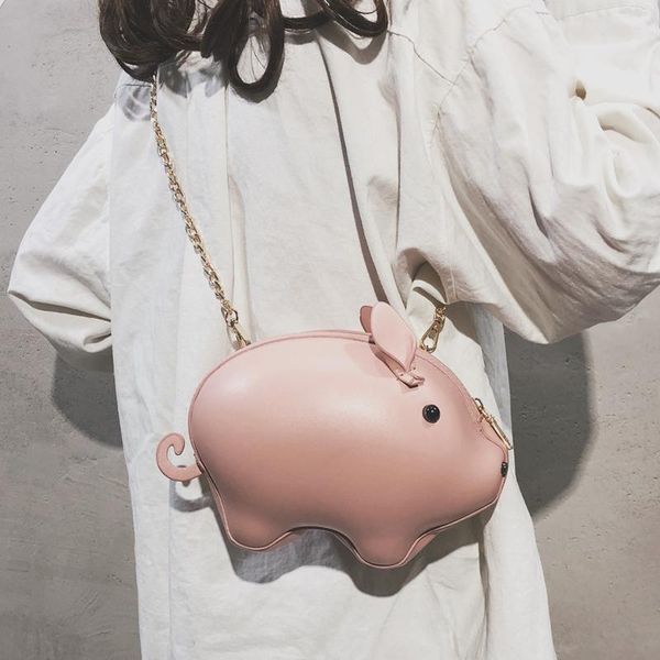 bag for women new korean version of the wild messenger bag fashion chain female one shoulder funny pig shape
bag for women new korean version of the wild messenger bag fashion chain female one shoulder funny pig shape