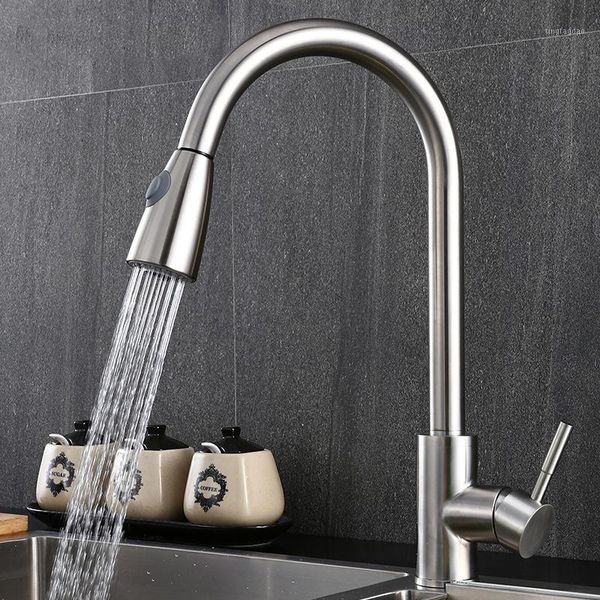 kitchen faucets silver single handle pull out tap hole swivel 360 degree water mixer tap1
kitchen faucets silver single handle pull out tap hole swivel 360 degree water mixer tap1