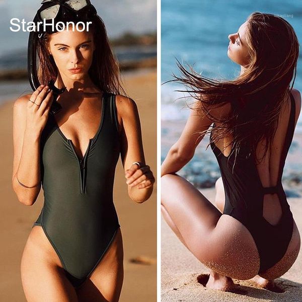 women's swimwear starhonor woman's zipper solid one-piece suits retro halter swimsuit hollow-carved bra bikinis set push up biquin, White;black
women's swimwear starhonor woman's zipper solid one-piece suits retro halter swimsuit hollow-carved bra bikinis set push up biquin, White;black