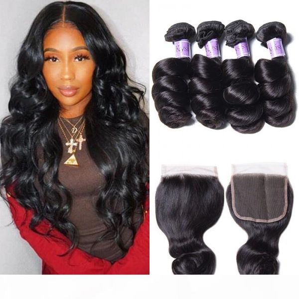 100 % human hair series indian loose wave human hair 4 bundles with lace closure for women, Black;brown
100 % human hair series indian loose wave human hair 4 bundles with lace closure for women, Black;brown