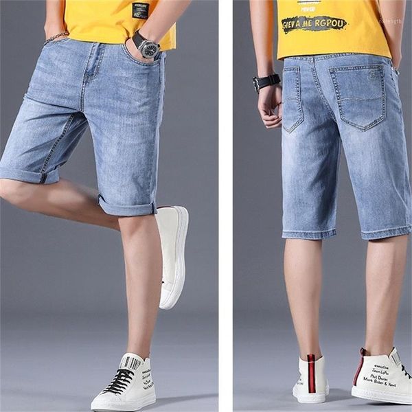 2020 men's summer new straight knee length denim shorts loose elastic denim casual shorts nostalgic blue1, Blue
2020 men's summer new straight knee length denim shorts loose elastic denim casual shorts nostalgic blue1, Blue