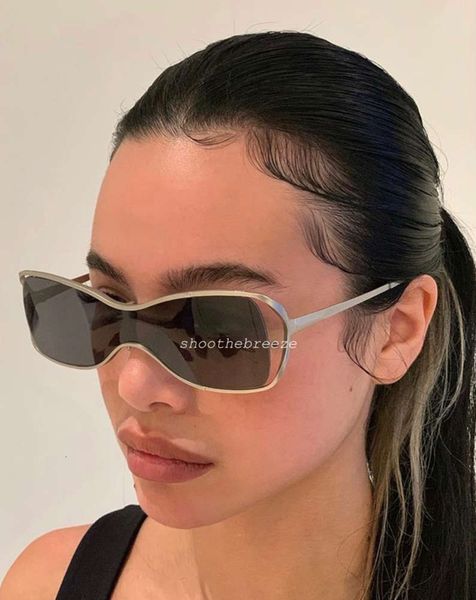 futuristic stb niche y2k metal streamlined one piece sunglasses uv400 sunglasses for men and women, White;black
futuristic stb niche y2k metal streamlined one piece sunglasses uv400 sunglasses for men and women, White;black