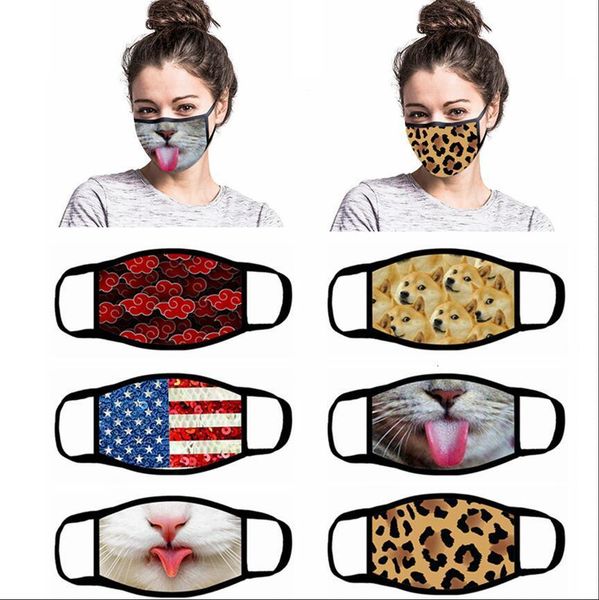 usa reusable funny face mask cartoon printed flag 3d leopard animal print anti dust washable outdoor mouth cover designer masks ljja4083
usa reusable funny face mask cartoon printed flag 3d leopard animal print anti dust washable outdoor mouth cover designer masks ljja4083