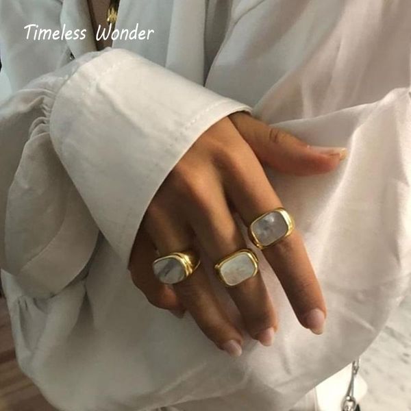 timeless wonder stunning titanium geo shell band statement rings stainless steel jewelry women punk runway gothic boho ins 6344, Golden;silver
timeless wonder stunning titanium geo shell band statement rings stainless steel jewelry women punk runway gothic boho ins 6344, Golden;silver