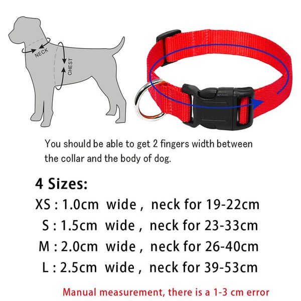 durable nylon dog collar adjustable pet dog collars pet puppy necklace for small medium large breeds basic collar siz wmtval
durable nylon dog collar adjustable pet dog collars pet puppy necklace for small medium large breeds basic collar siz wmtval