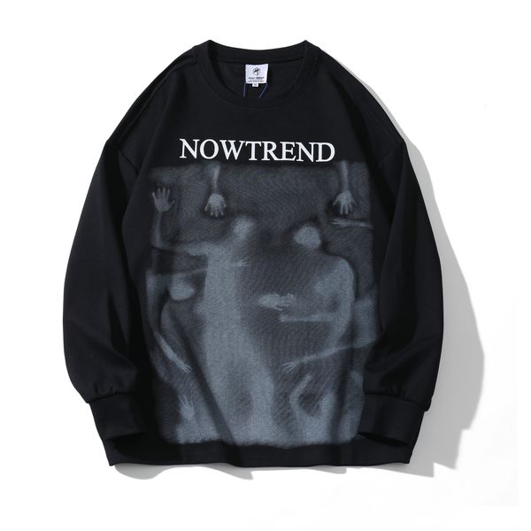 2021 new long-sleeve shirt, dark-printed for man and woman. loose joker qsgj, Black
2021 new long-sleeve shirt, dark-printed for man and woman. loose joker qsgj, Black