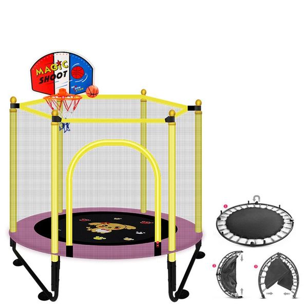 48" foldable trampoline round kids enclosure net pad basketball stand indoor exercise home toys jumping bed exercise trampoline
48" foldable trampoline round kids enclosure net pad basketball stand indoor exercise home toys jumping bed exercise trampoline