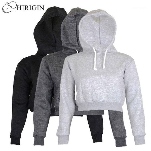 women's hoodies & sweatshirts hirigin 2021 autumn women's solid crop hoodie long sleeve jumper hooded pullover coat casual sweatsh, Black
women's hoodies & sweatshirts hirigin 2021 autumn women's solid crop hoodie long sleeve jumper hooded pullover coat casual sweatsh, Black