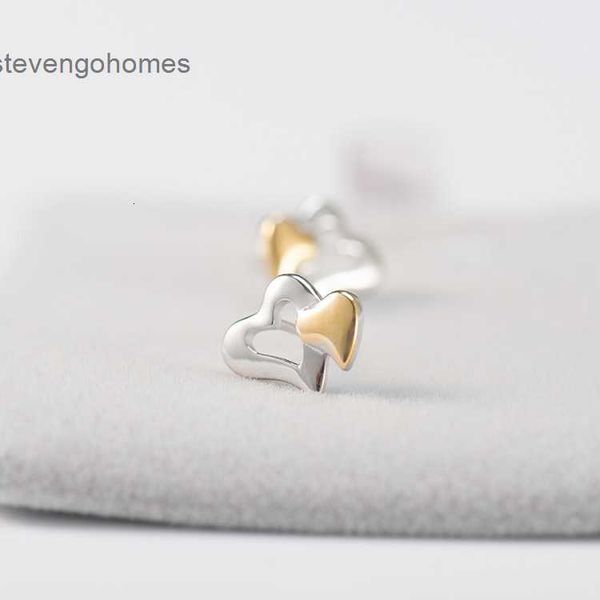 pure grey princess set up a new s925 silver heart earrings in summer, Golden 
pure grey princess set up a new s925 silver heart earrings in summer, Golden