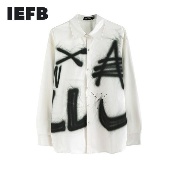 iefb /men's wear tide graffiti vintage autumn new long sleeve white shirt for male high street oversized 2020 tide 9y3478, White;black
iefb /men's wear tide graffiti vintage autumn new long sleeve white shirt for male high street oversized 2020 tide 9y3478, White;black