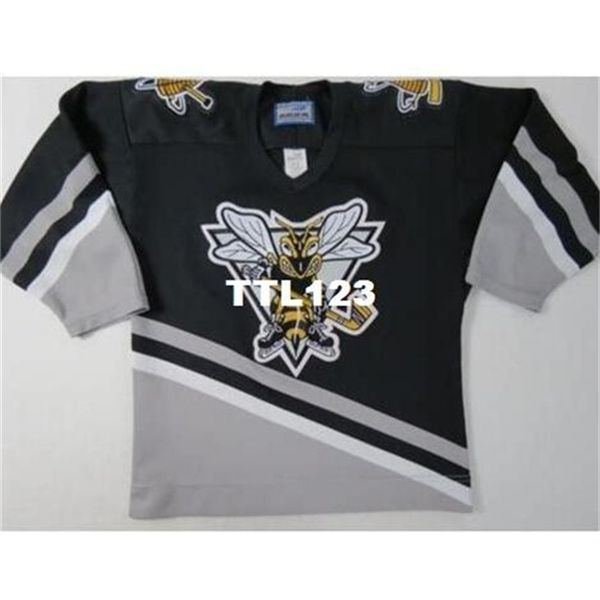 real 421 real full embroidery customize chl sarnia sting ohl authentic hockey jersey or custom any name or number jersey, Black
real 421 real full embroidery customize chl sarnia sting ohl authentic hockey jersey or custom any name or number jersey, Black