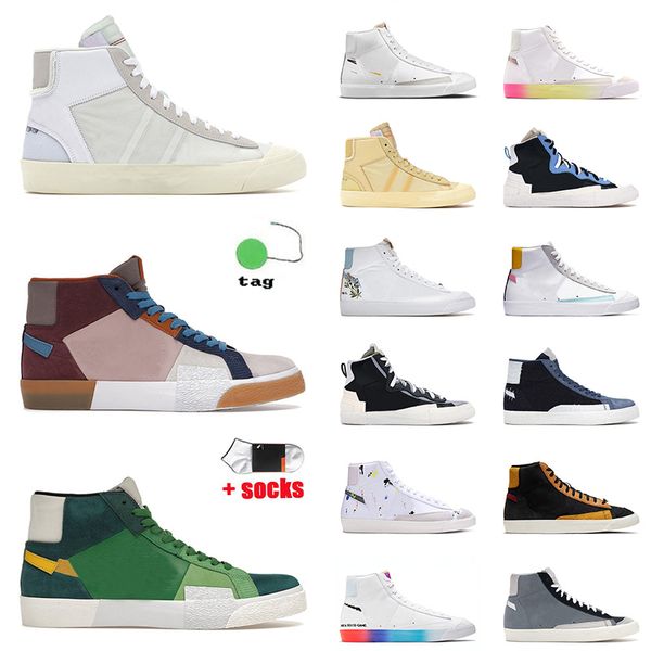 luxurys designer mid blazer 77 sneakers mens women vintage running shoes with socks lx white black pendants cool grey off grim reaper indigo
luxurys designer mid blazer 77 sneakers mens women vintage running shoes with socks lx white black pendants cool grey off grim reaper indigo