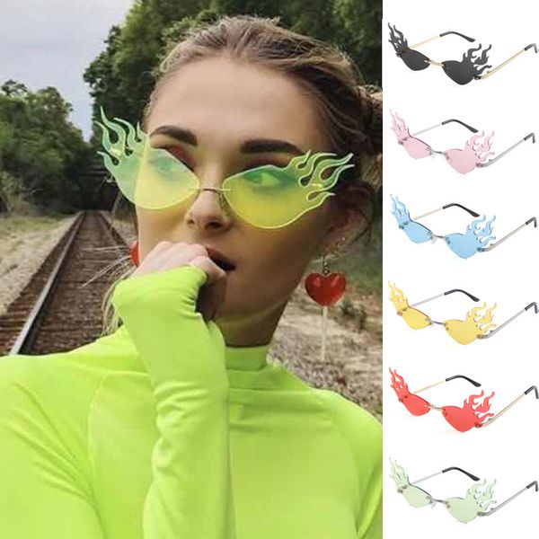 rimless fire flame sunglasses 2020 women men sun glasses wave metal frame hip hop eyewear luxury narrow streetwear okulary
rimless fire flame sunglasses 2020 women men sun glasses wave metal frame hip hop eyewear luxury narrow streetwear okulary