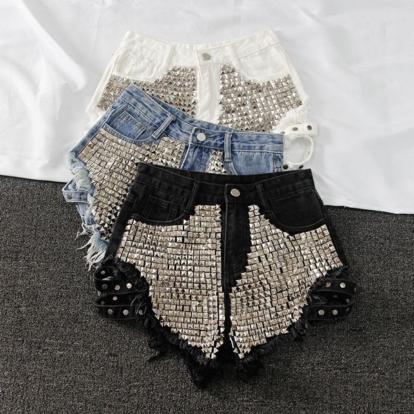 punk rivet denim shorts summer spring women high waist loose tassel jeans shorts black/blue/white hole shorts kz388 y200822
punk rivet denim shorts summer spring women high waist loose tassel jeans shorts black/blue/white hole shorts kz388 y200822