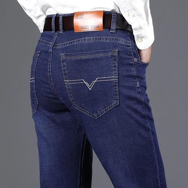 men's jeans 2021 men business style slim fit straight fashion classic blue black male stretch casual denim trousers plus size 40
men's jeans 2021 men business style slim fit straight fashion classic blue black male stretch casual denim trousers plus size 40