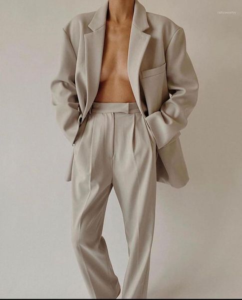 women's two piece pants 2021fw autumn fashion women blazer jacket with casual long trouse female suits 2 color gdnz 9.051, White
women's two piece pants 2021fw autumn fashion women blazer jacket with casual long trouse female suits 2 color gdnz 9.051, White