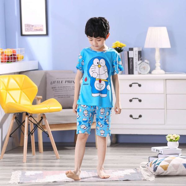 spring sve cartoon short and 2020 summer milk silk pajamas for children syky, Blue;red
spring sve cartoon short and 2020 summer milk silk pajamas for children syky, Blue;red