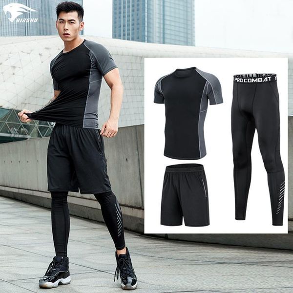 running sets yinghu 3 pcs/ set men's sports suit jogging basketball underwear gym tights tracksuit workout clothes1, Black;blue
running sets yinghu 3 pcs/ set men's sports suit jogging basketball underwear gym tights tracksuit workout clothes1, Black;blue