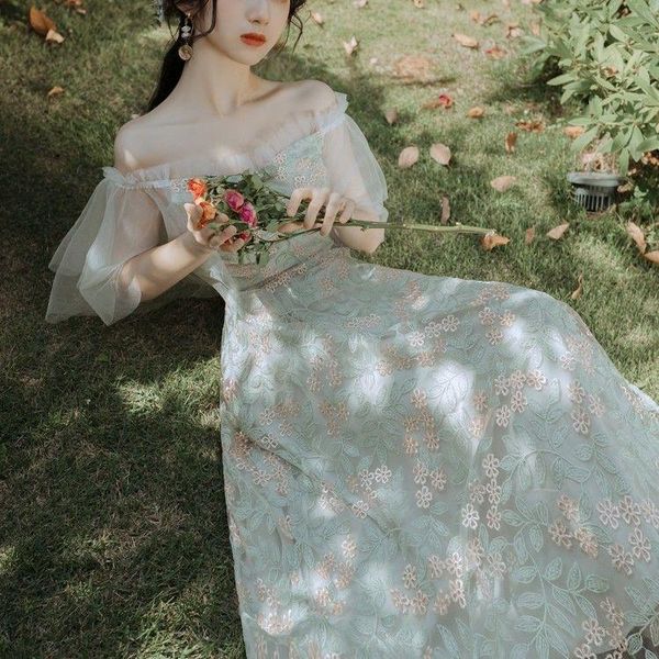 casual dresses fairy dress women chic gentle wind sweet floral super forest french long love summer, Black;gray
casual dresses fairy dress women chic gentle wind sweet floral super forest french long love summer, Black;gray