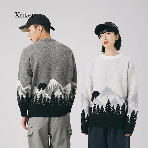 men's sweaters autumn winter sweater women warmth fashion retro casual knitted pullover men streetwear korean loose print couple clot, White;black
men's sweaters autumn winter sweater women warmth fashion retro casual knitted pullover men streetwear korean loose print couple clot, White;black