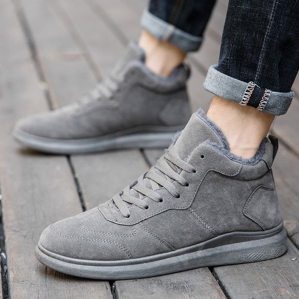 winter shoes men snow boots with fur warm fleeces ankle boots retro solid flock lace-up casual shoes platform nonslip footwear, Black
winter shoes men snow boots with fur warm fleeces ankle boots retro solid flock lace-up casual shoes platform nonslip footwear, Black