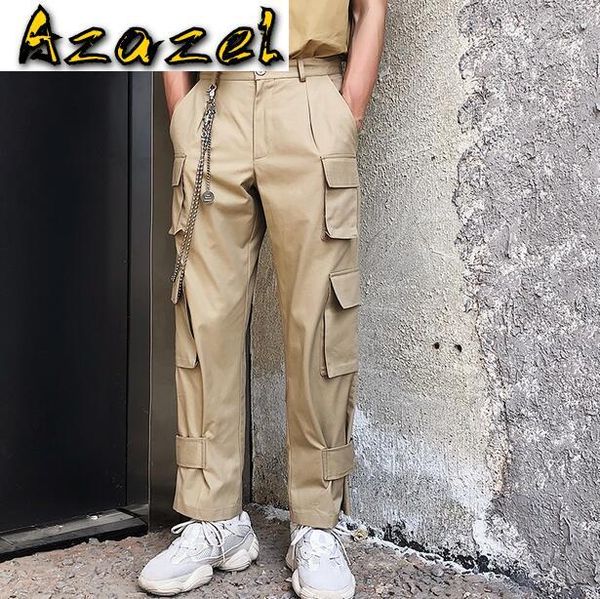 spring and summer new men cotton tooling wide-leg pants male korean trend fashion casual straight multi-pocket trousers, Black
spring and summer new men cotton tooling wide-leg pants male korean trend fashion casual straight multi-pocket trousers, Black