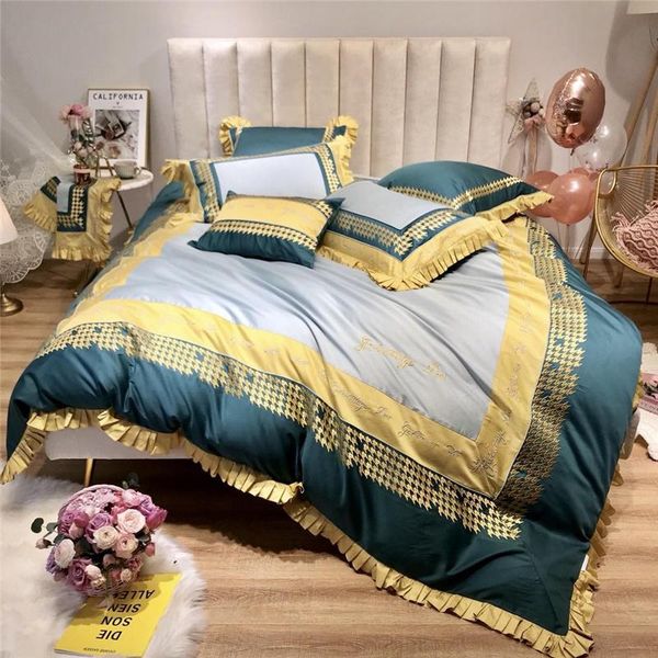 luxury egypt cotton classic houndstooth bedding set embroidery ruffles duvet cover bed sheet pillowcases king 4/6/7pc size
luxury egypt cotton classic houndstooth bedding set embroidery ruffles duvet cover bed sheet pillowcases king 4/6/7pc size