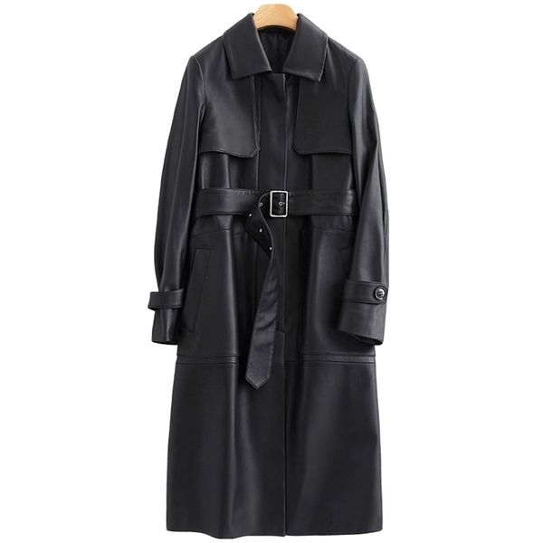 nerazzurri black long leather trench coat women with belt turn down collar spring faux leather coat leather clothes for women 201223
nerazzurri black long leather trench coat women with belt turn down collar spring faux leather coat leather clothes for women 201223