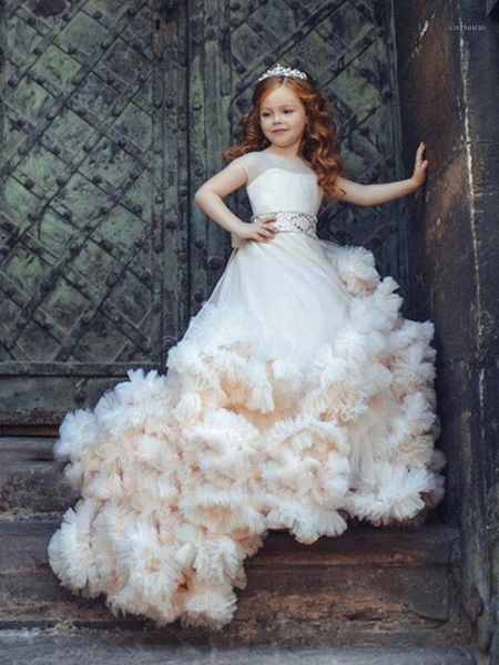 light champagne sleeveless tulle flower girl dresses beaded belt luxurious princess cascading gown first communion dress1, Red;yellow
light champagne sleeveless tulle flower girl dresses beaded belt luxurious princess cascading gown first communion dress1, Red;yellow