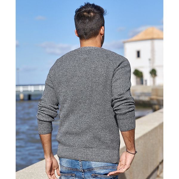 kuegou autumn 100% cotton plain gray sweater men pullover casual jumper for male wear brand knitted plus size clothes 14012 201203, White;black
kuegou autumn 100% cotton plain gray sweater men pullover casual jumper for male wear brand knitted plus size clothes 14012 201203, White;black
