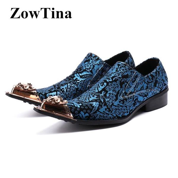 royal blue printing men formal dress shoes slip on wedding shoes man metal pointed toe zapatos hombre large size 46 brogues, Black
royal blue printing men formal dress shoes slip on wedding shoes man metal pointed toe zapatos hombre large size 46 brogues, Black