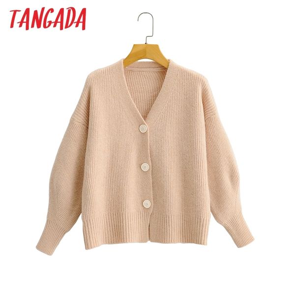 tangada autumn winter women khaki knitted cardigan sweater jumper vintage long sleeve button female outerwear sy29 210204, White;black
tangada autumn winter women khaki knitted cardigan sweater jumper vintage long sleeve button female outerwear sy29 210204, White;black